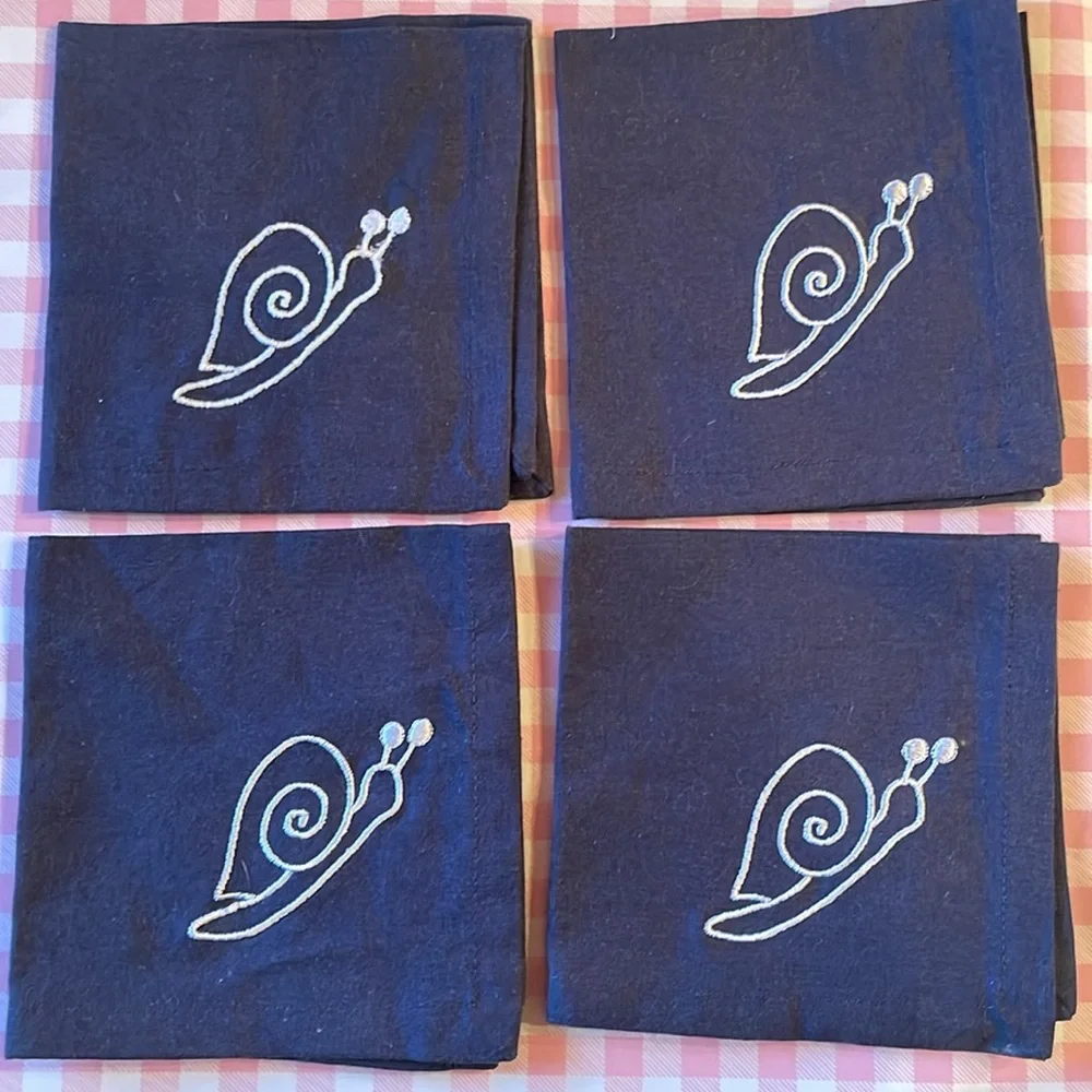 Pier 1 Escargot Cocktail Napkins